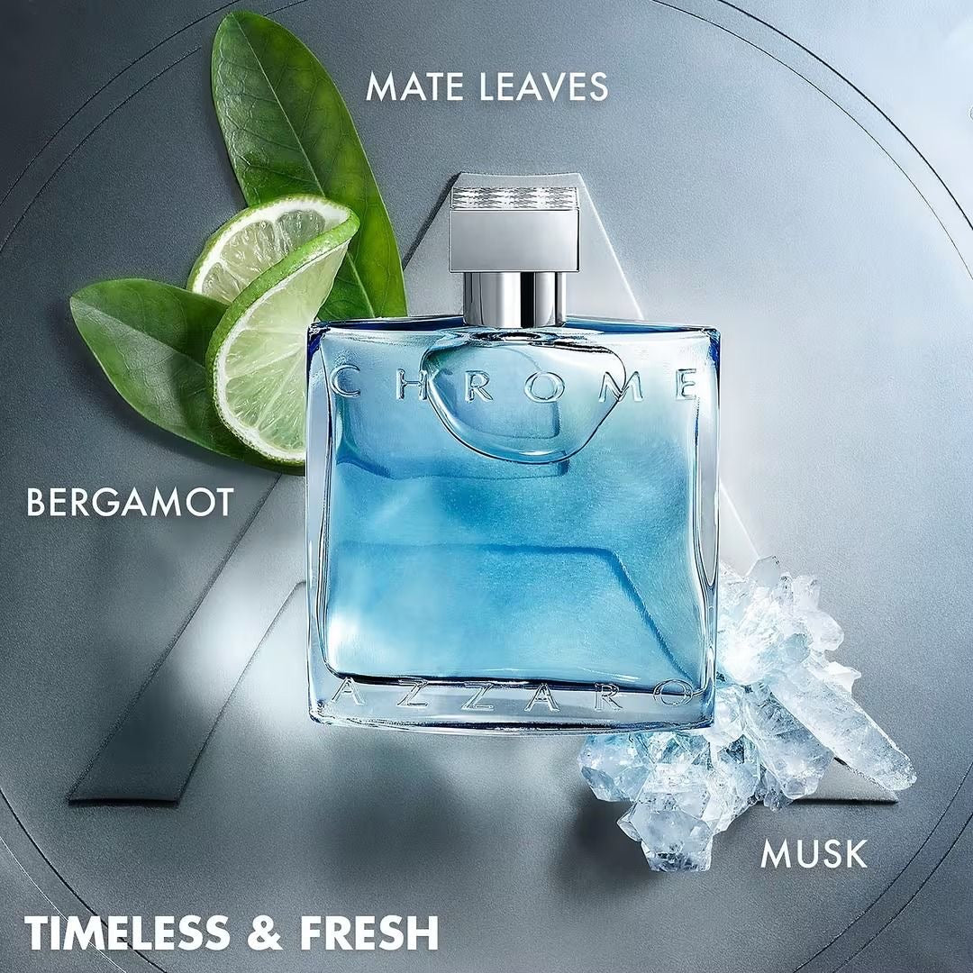Chrome eau toilette Man by Azarro 3.3 Oz