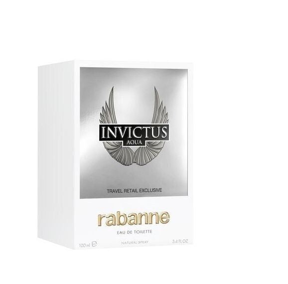 Paco Rabanne Invictus Aqua Eau de Toilette Travel Retail Exclusive 3.4 oz 100 ml