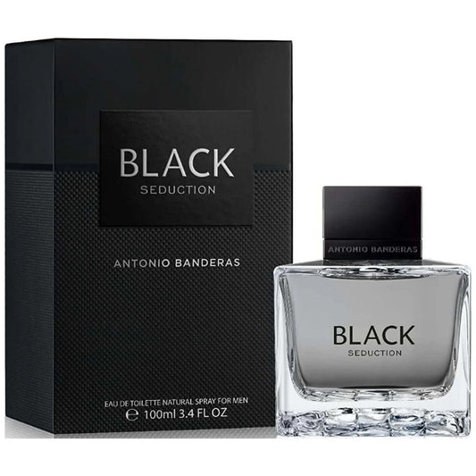 Seduction Black Eau de Toilette By Antonio banderas 3.4 Oz