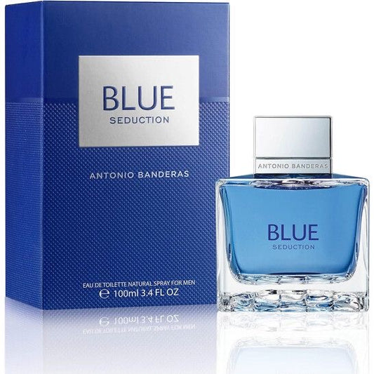 Antonio Banderas Blue Seduction Eau Toilette Men 3.4 Oz