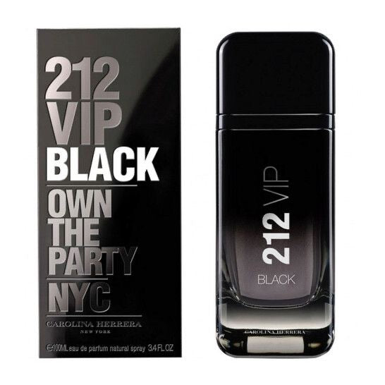 212 VIP Black Eau Parfum by Carolina Herrera 3.4 Oz 100 ml