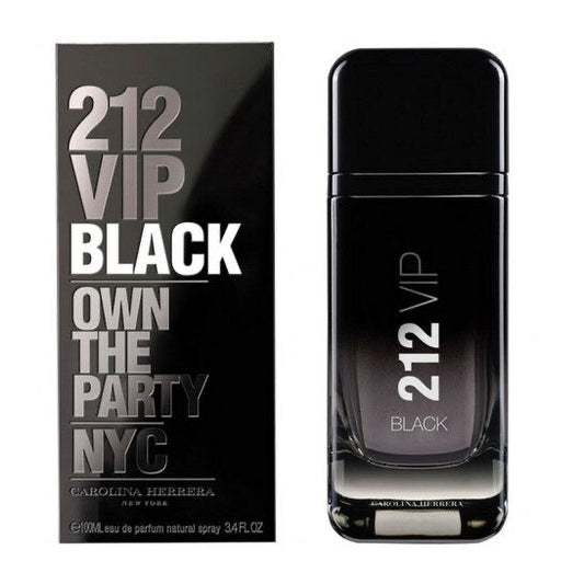 212 VIP Black Eau Parfum by Carolina Herrera 3.4 Oz 100 ml