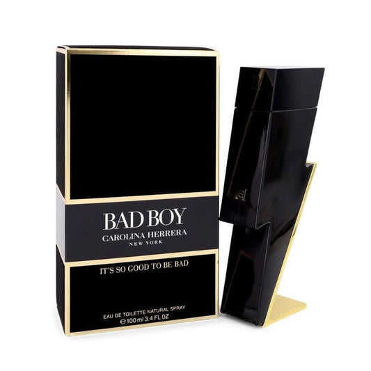 Bad Boy Eau Toilette by Carolina Herrera 3.4 Oz men