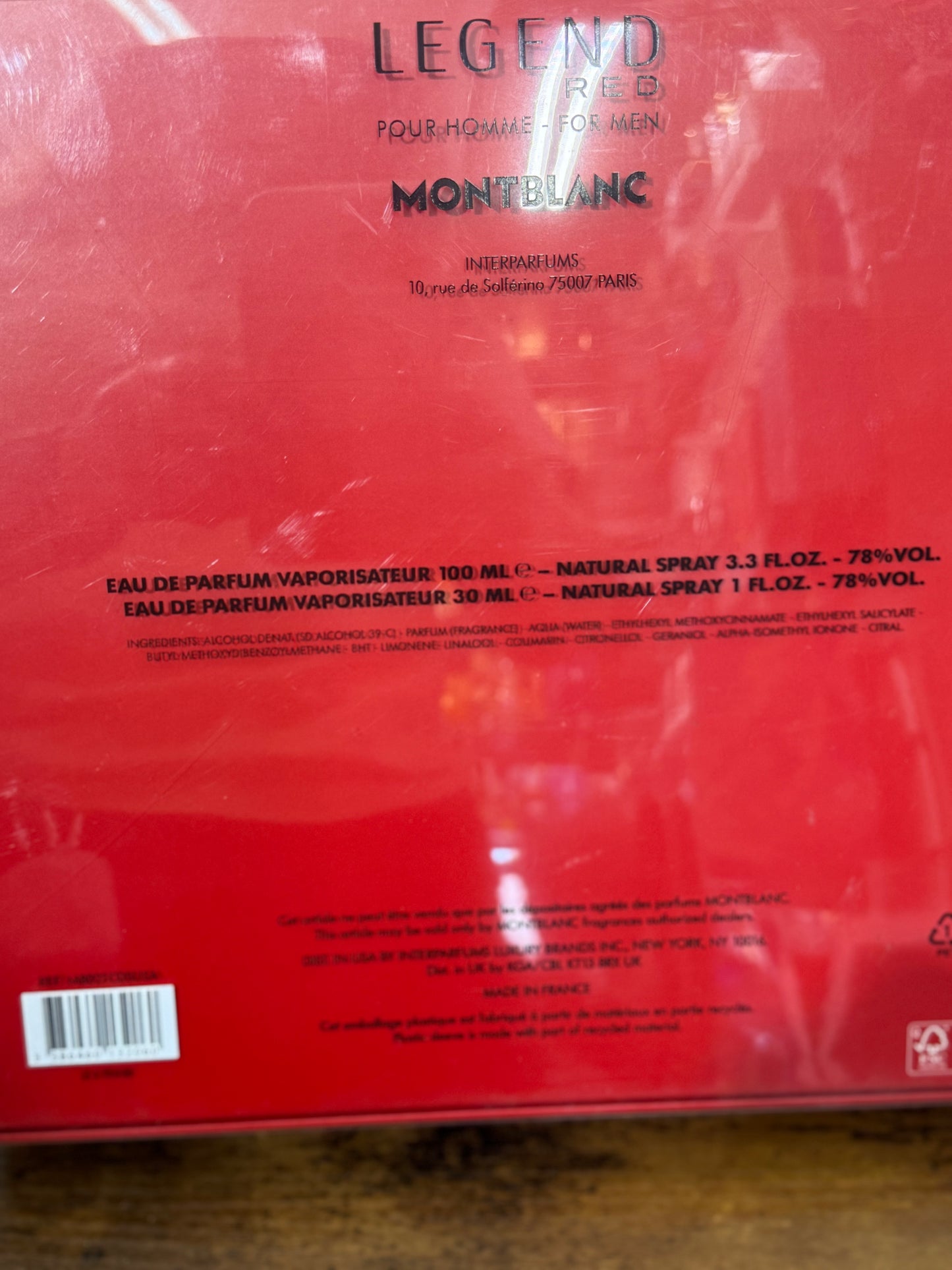 Mont Blanc Legend Red Gift Set Eau de Parfum 3.3 oz 100 ml , 1 oz 30 ml