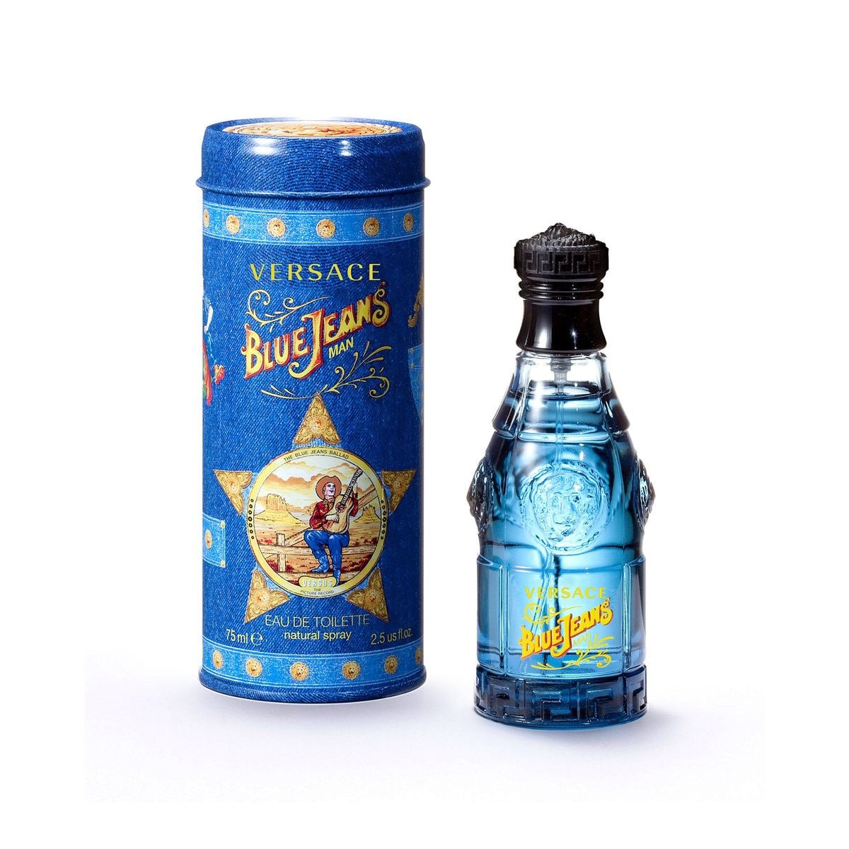 Versace Blue Jeans Eau de Toilette 2.5 Oz 75 ml