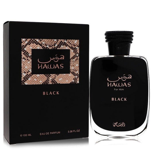 Hawuas Black for Him be Rasasi edp 3.4oz 100ML Men